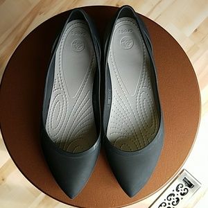 Crocs Pointed Waterproof Flats
